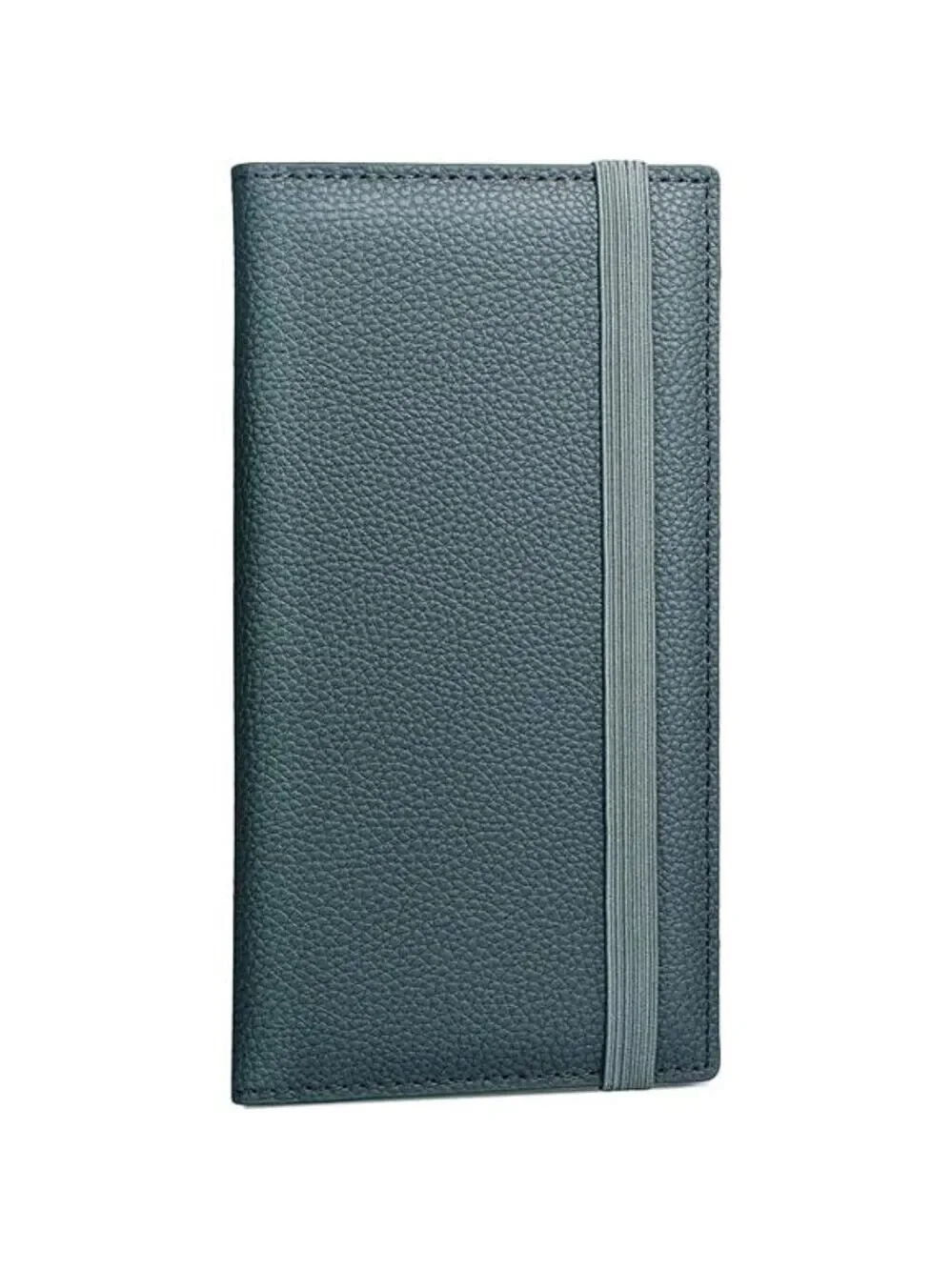 Vegan Leather Checkbook Cover with Pen Holder Divider for Duplicate Checks